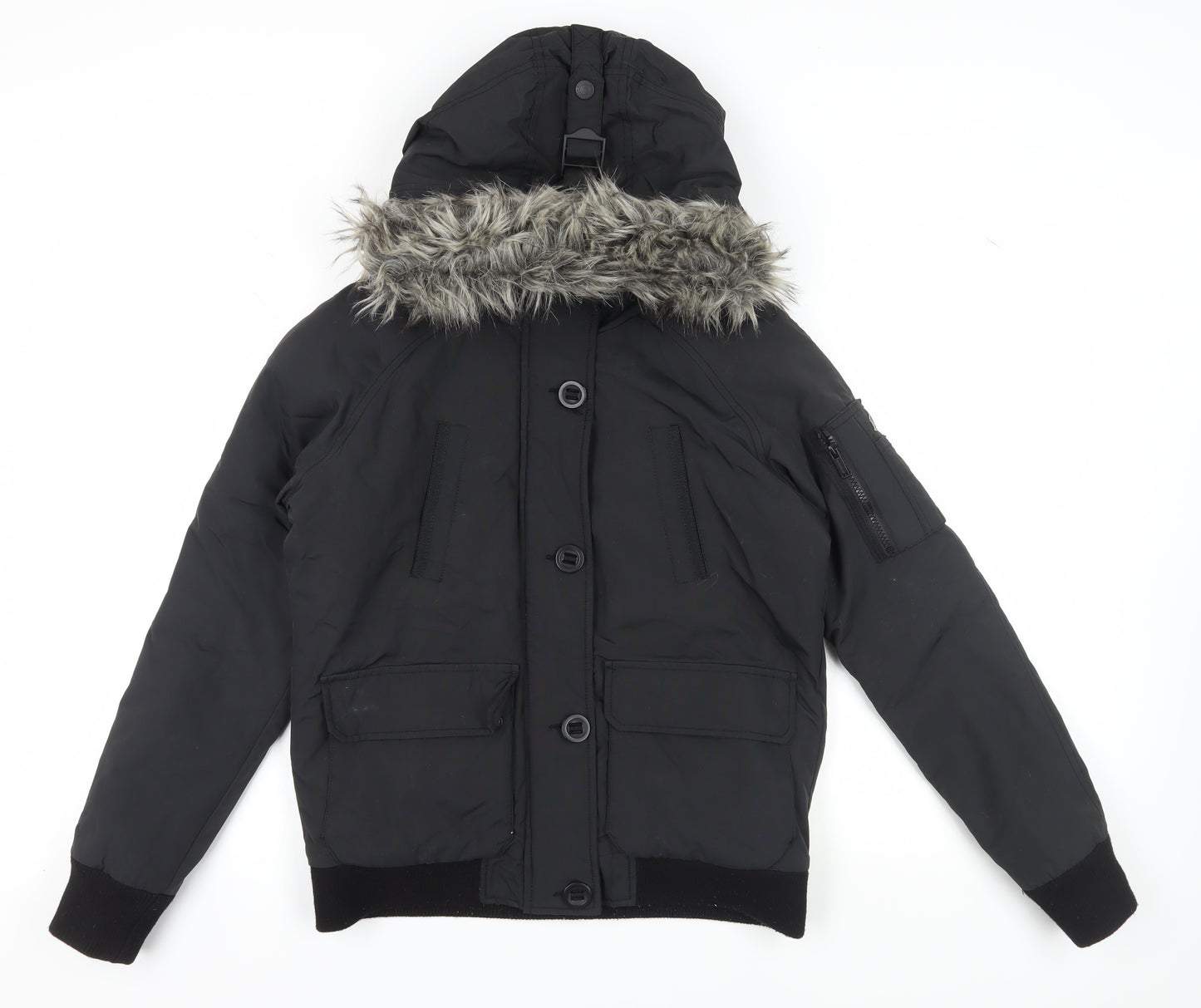 Brookhaven Women's Black Bomber Jacket Size 10