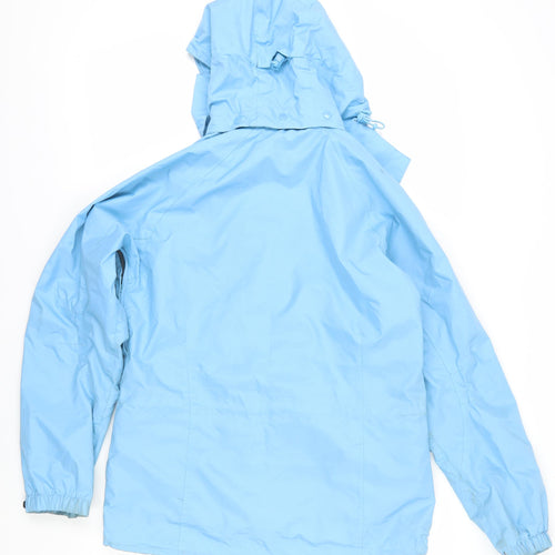 Outdoor Scene Women's Blue Rain Coat Size 10-12