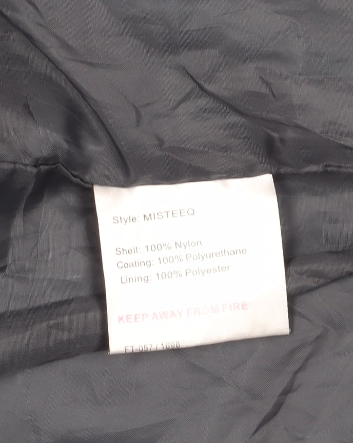 Outdoor Scene Women's Blue Rain Coat Size 10-12