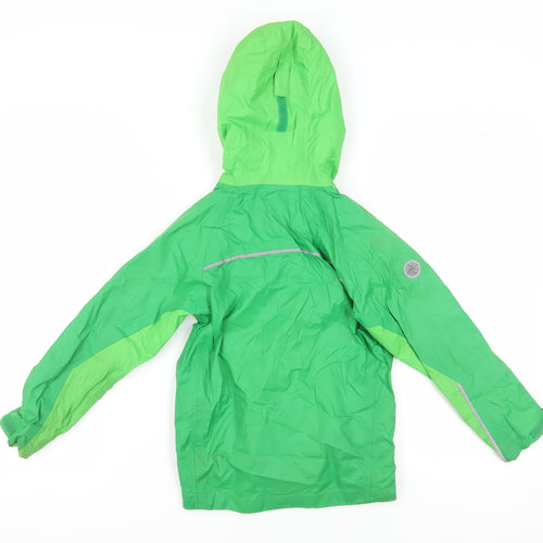 Higear Girls Green Windbreaker Jacket Age 7-8 Years