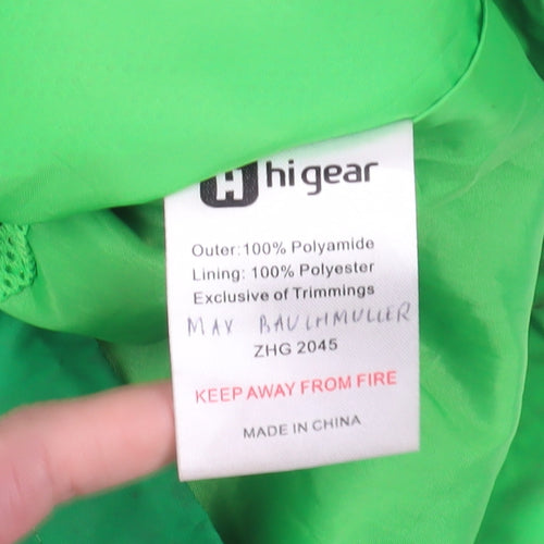 Higear Girls Green Windbreaker Jacket Age 7-8 Years