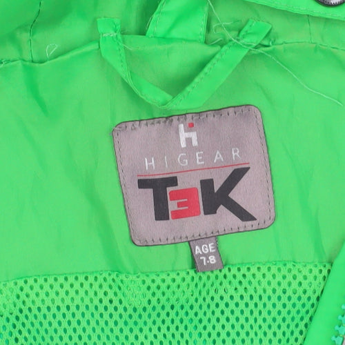 Higear Girls Green Windbreaker Jacket Age 7-8 Years