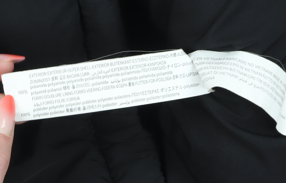 Bershka Women's Black Puffer Jacket, M, Winter Casual