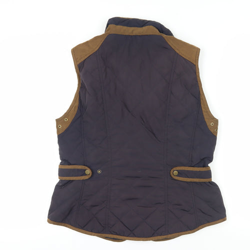 Zara Basic Women's Blue Quilted Waistcoat XL Casual