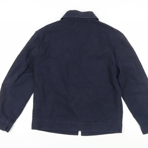 H&M Men's Blue Bomber Jacket Size S Casual
