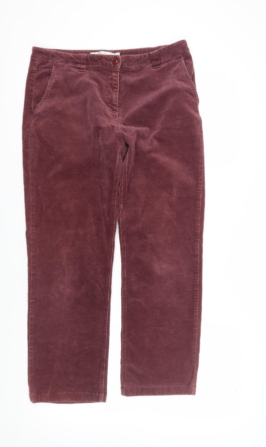 Kartel Women's Red Corduroy Trousers Size 12