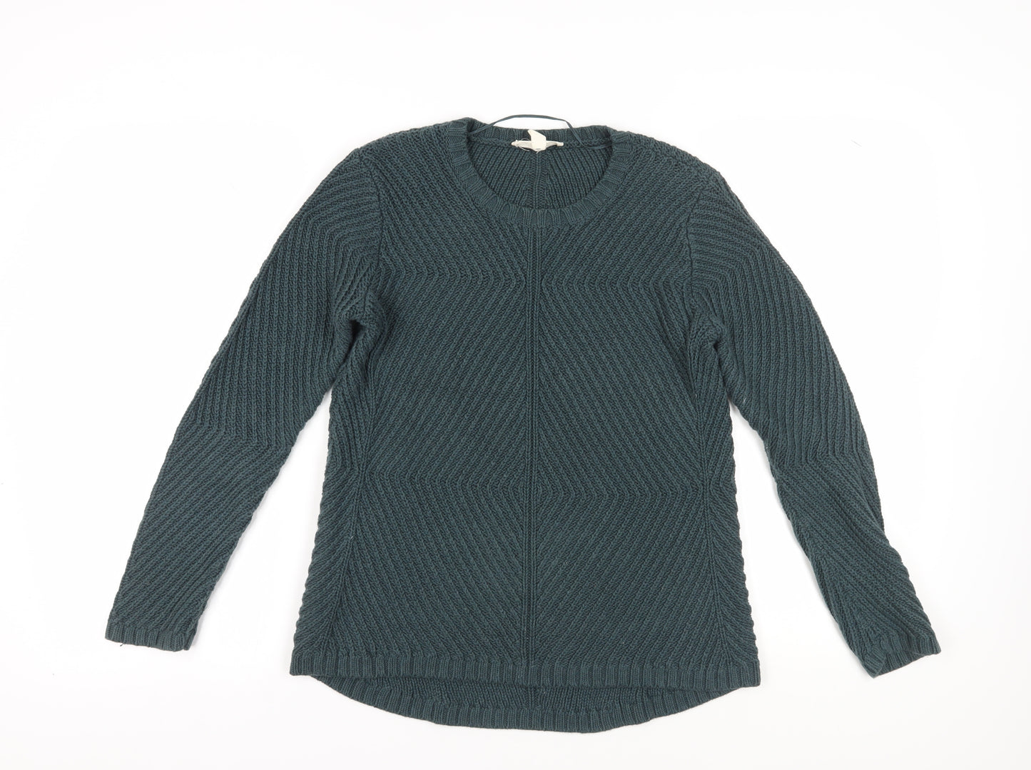 Seasalt Women's Green Cable-Knit Pullover Jumper