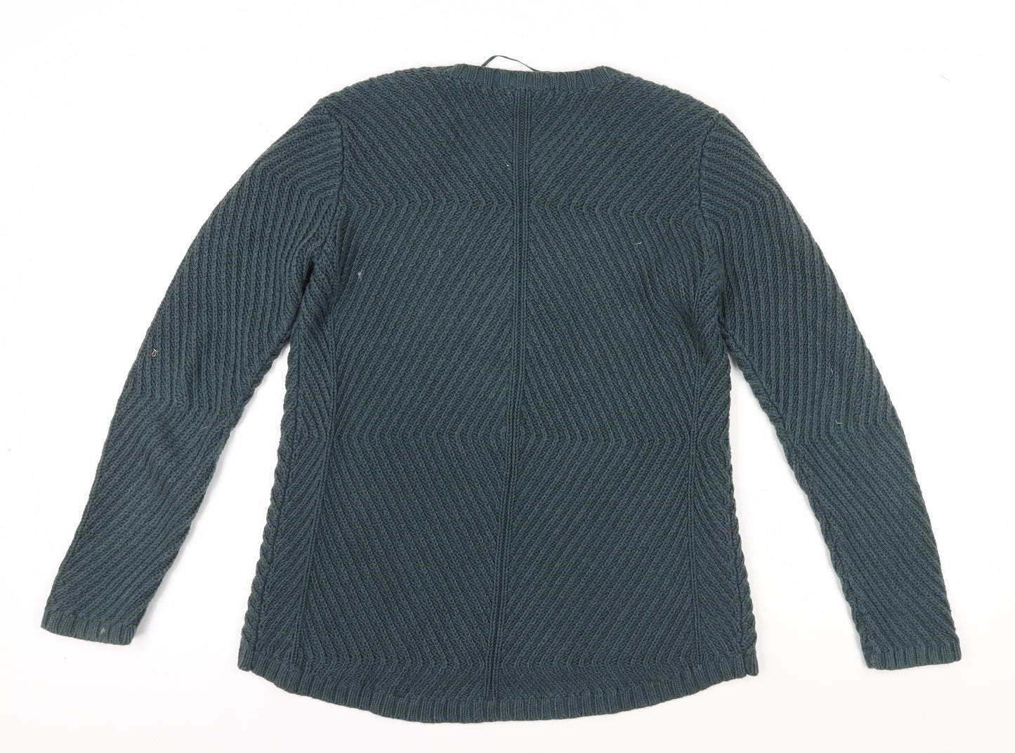 Seasalt Women's Green Cable-Knit Pullover Jumper