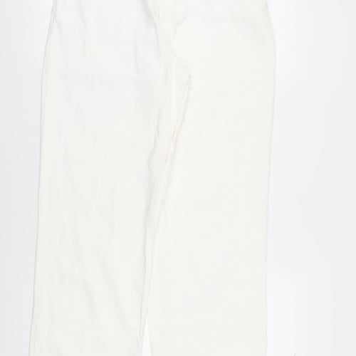 Zara Women's White Straight Jeans Size 18