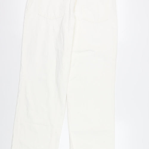 Zara Women's White Straight Jeans Size 18