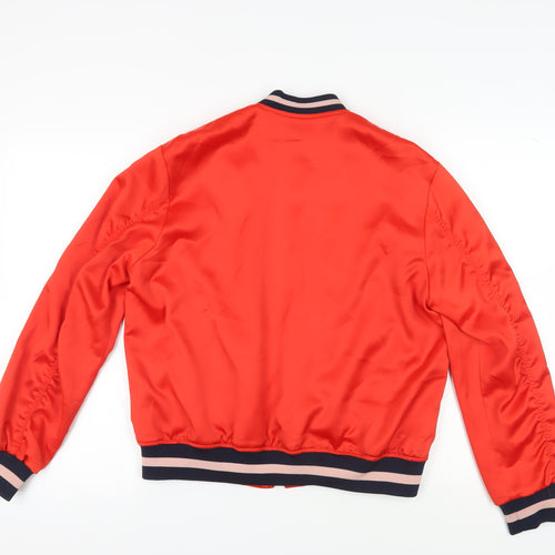 H&M Women's Red Bomber Jacket S, Casual Style