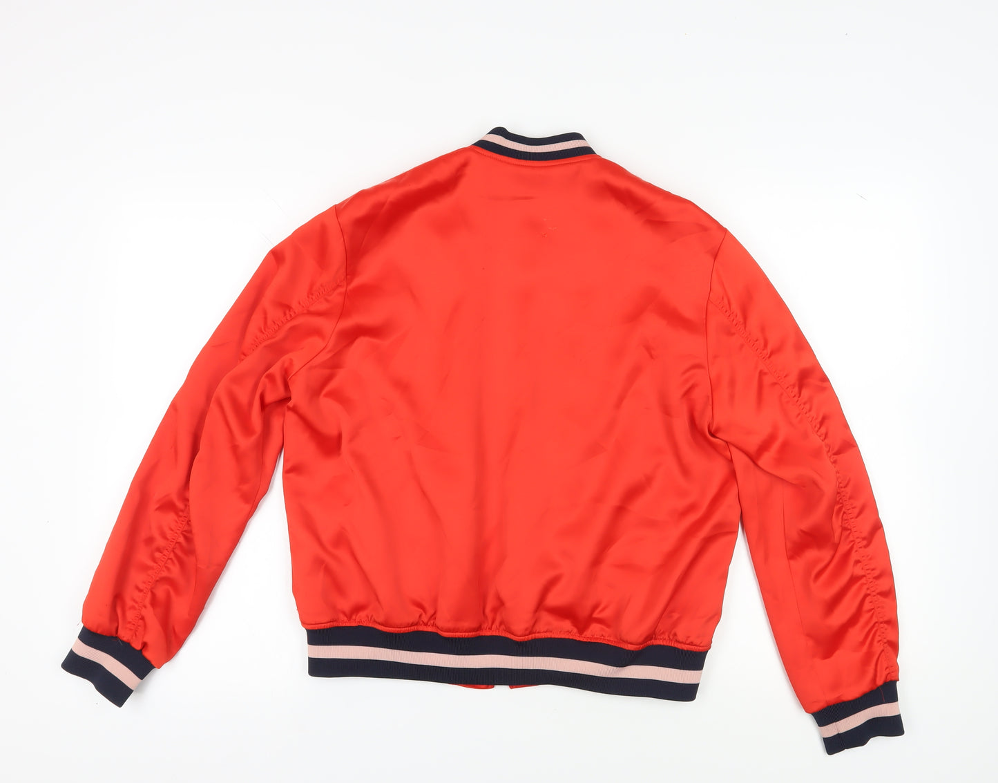H&M Women's Red Bomber Jacket S, Casual Style