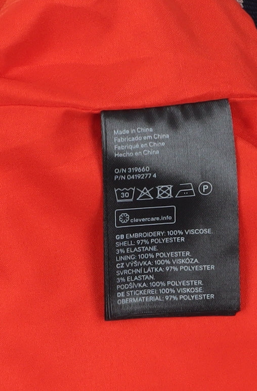 H&M Women's Red Bomber Jacket S, Casual Style