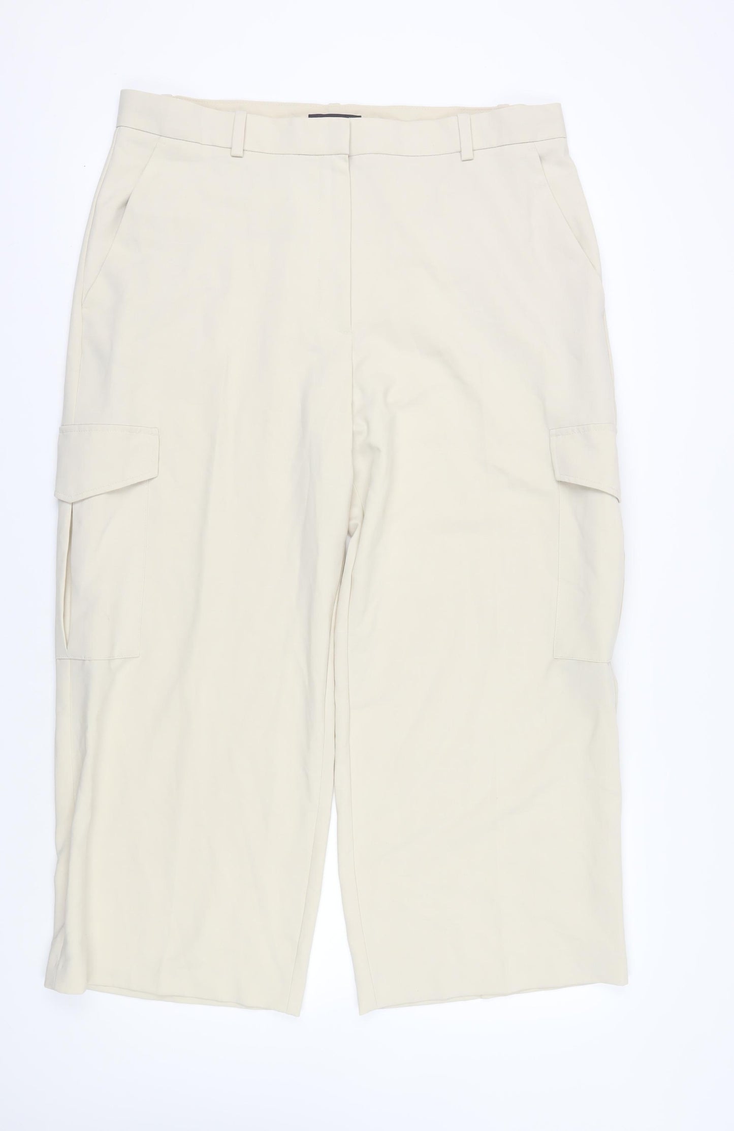 Marks and Spencer Women's Beige Cargo Trousers Size 20