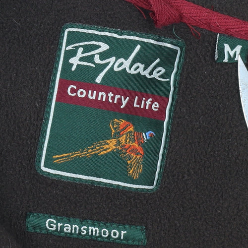 Rydale Men's Brown Mid-Length Waistcoat with Embroidery