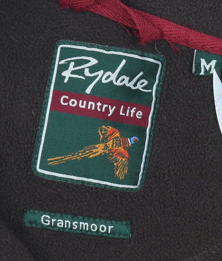 Rydale Men's Brown Mid-Length Waistcoat with Embroidery