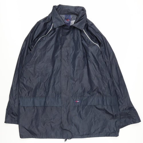 Harley James Men's Blue XL Waterproof Rain Coat