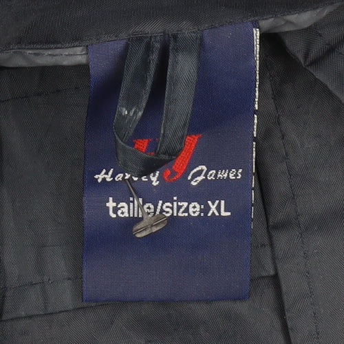 Harley James Men's Blue XL Waterproof Rain Coat