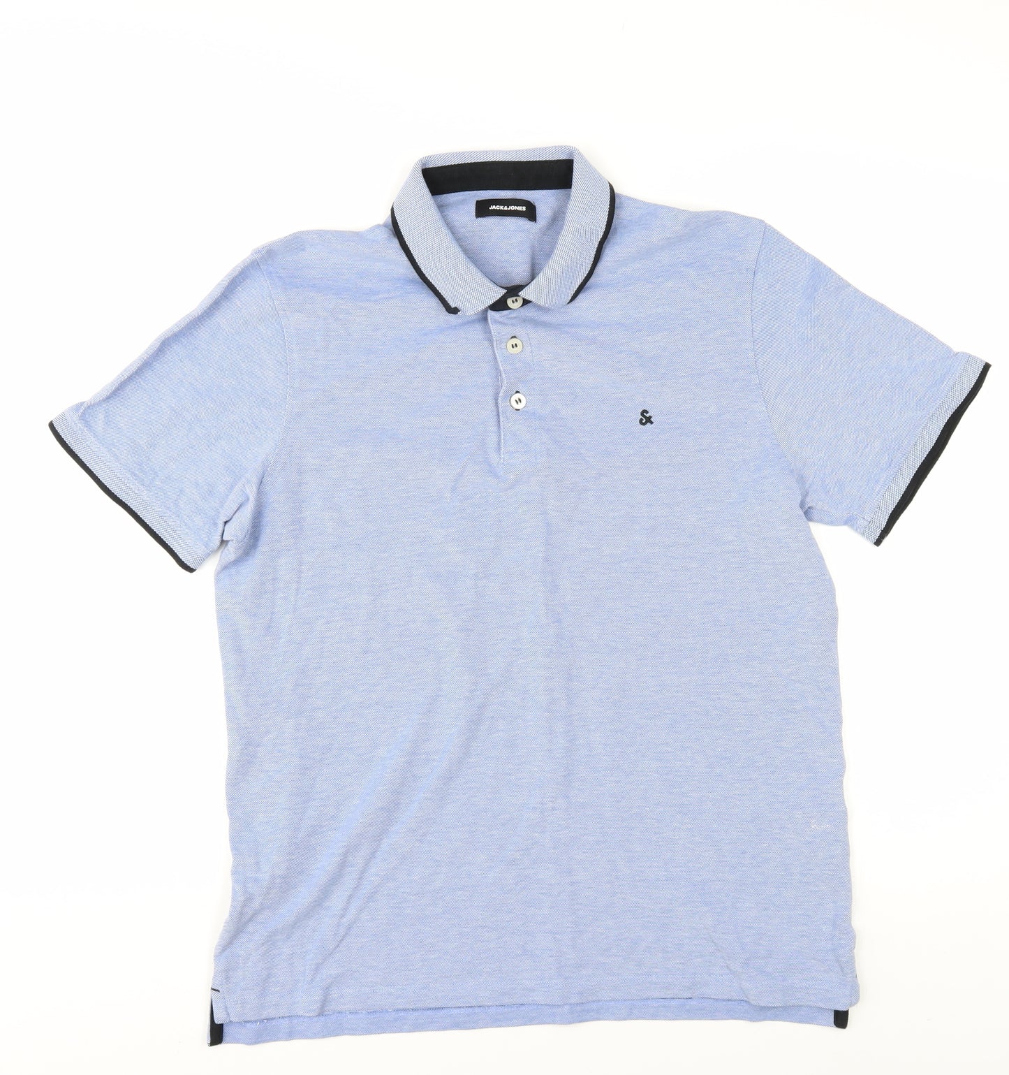 Jack & Jones Men's Blue XL Polo Shirt Short Sleeve