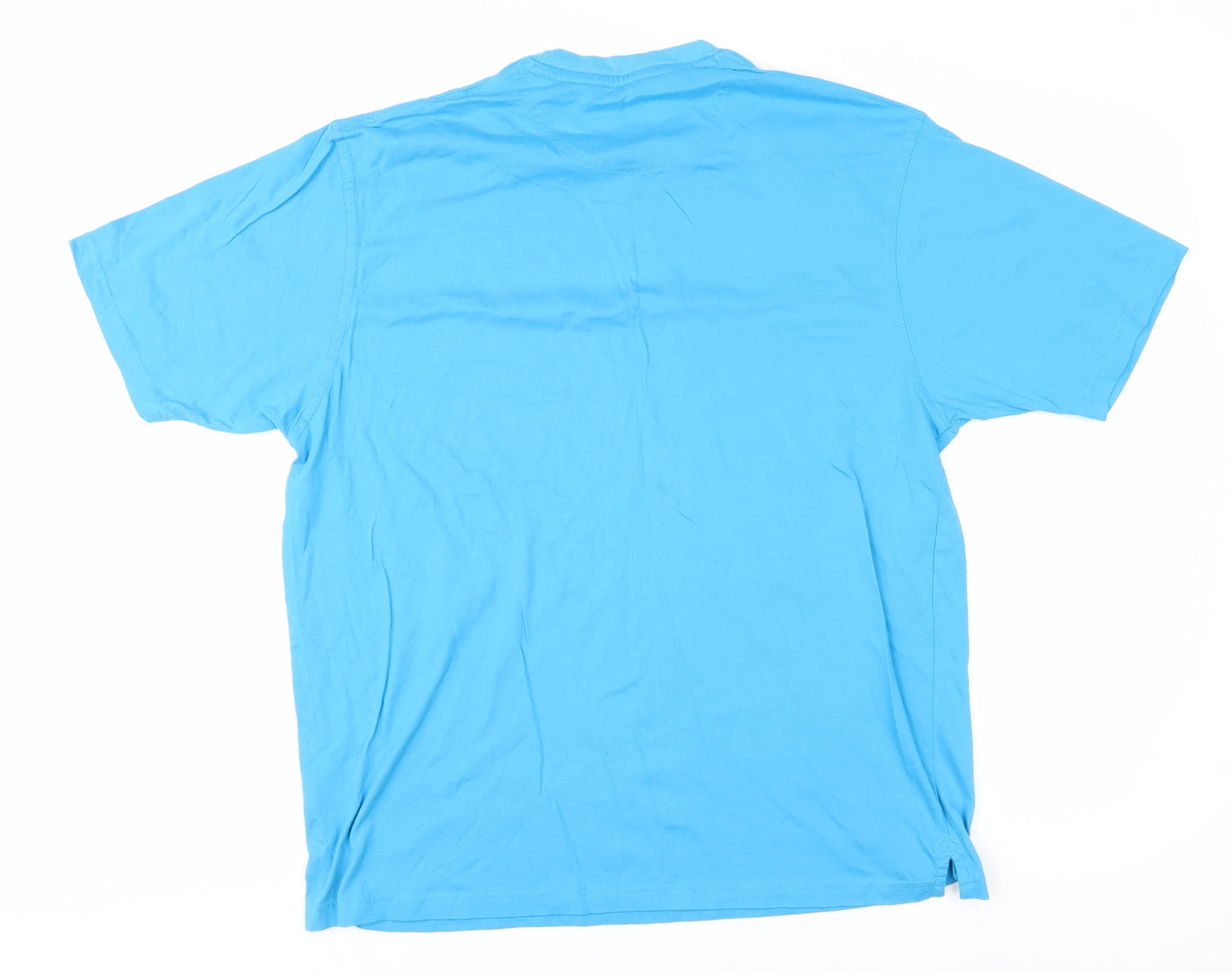 Marks and Spencer Blue Men's Crew Neck T-Shirt M