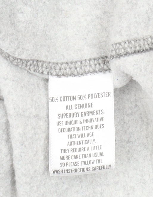Superdry Women's Grey Pullover Hoodie, Size S, Urban Style