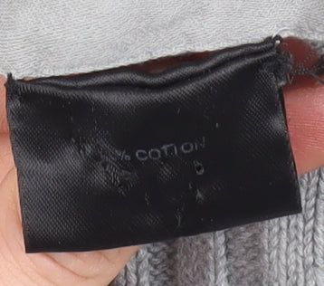 Nicole Farhi Men's Grey Full Zip High Neck Jumper L