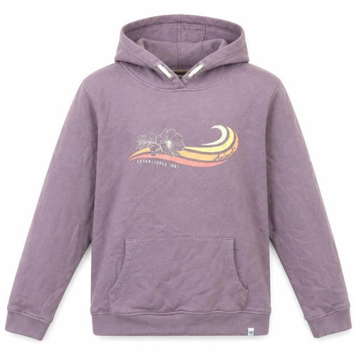 Animal Girls Purple Pullover Hoodie Size 13 Years Graphic Print