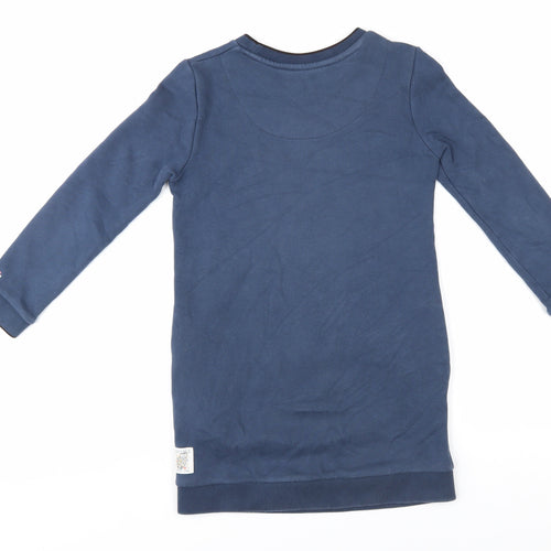 FatFace Girls Blue Star Sequin Jumper 8-9 Years