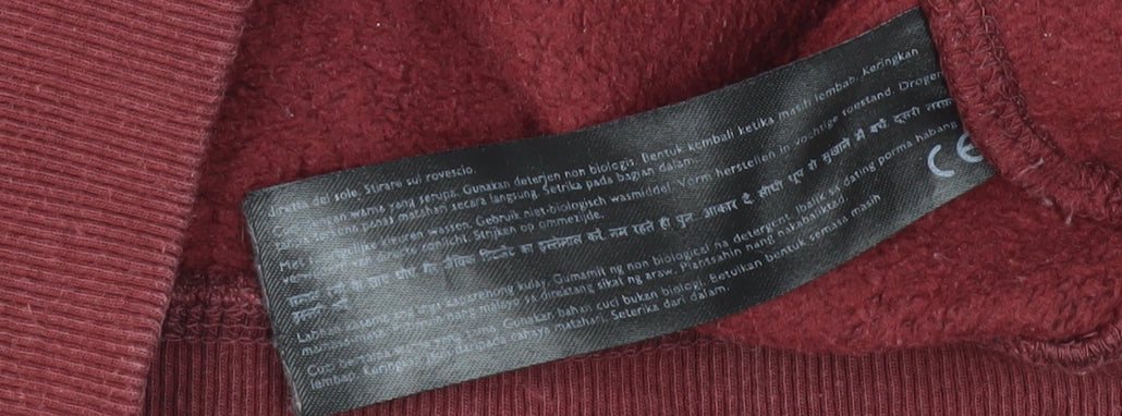 Jack Wills Women's Red Full Zip Hoodie, Size 10