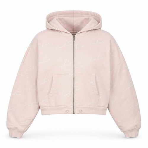 The Couture Club Women's Pink XS Full Zip Hoodie
