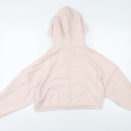 The Couture Club Women's Pink XS Full Zip Hoodie