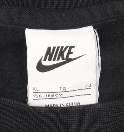Nike Boys' Black XL Pullover Sweatshirt Casual Crew Neck