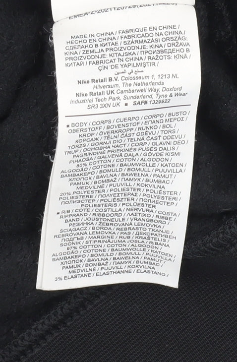 Nike Boys' Black XL Pullover Sweatshirt Casual Crew Neck