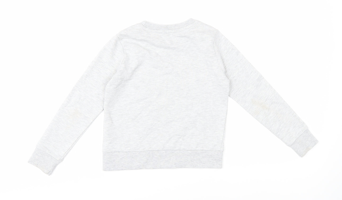 Juicy Couture Girls Grey Pullover Top, 7-8 Years, Graphic Logo