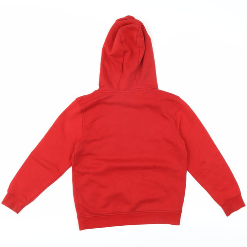Primark Boys Red Marvel Hoodie 9-10 Yrs Fleece Pullover