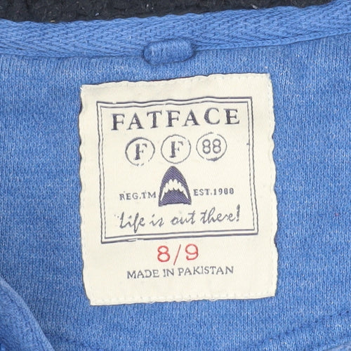 FatFace Unisex Teens Blue Full Zip Hoodie, Size 8