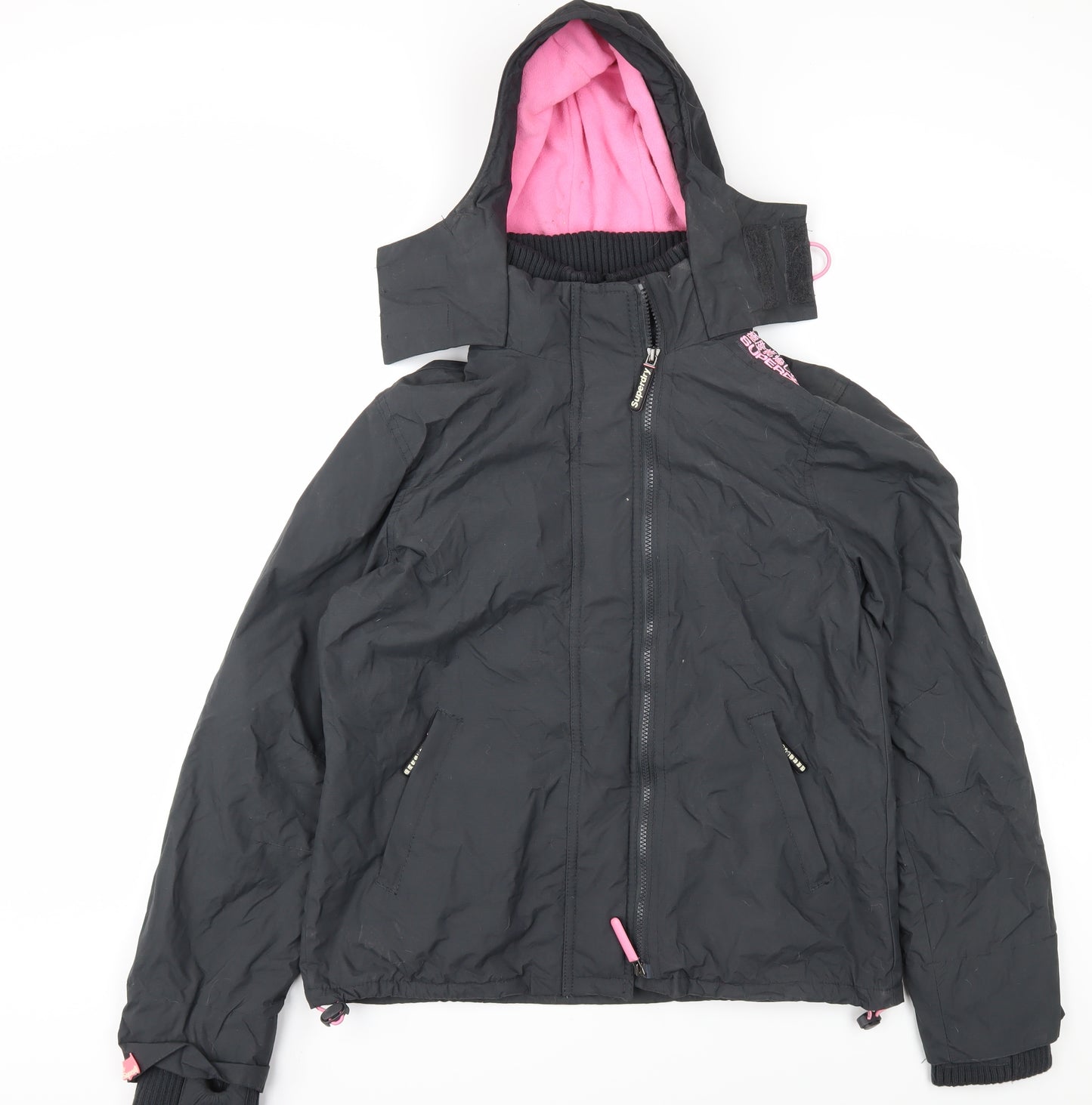 Superdry Women's Black Windbreaker Jacket XL