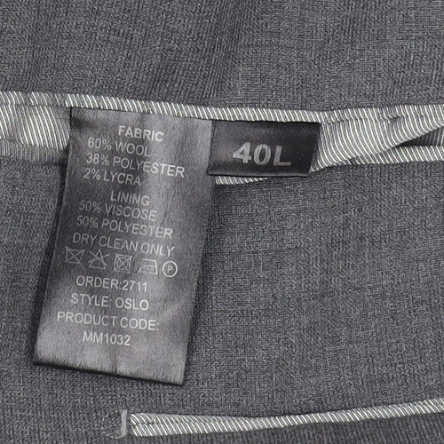 Skopes Men's Grey 40L Suit Jacket, Classic Business Wear
