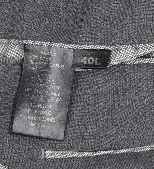 Skopes Men's Grey 40L Suit Jacket, Classic Business Wear