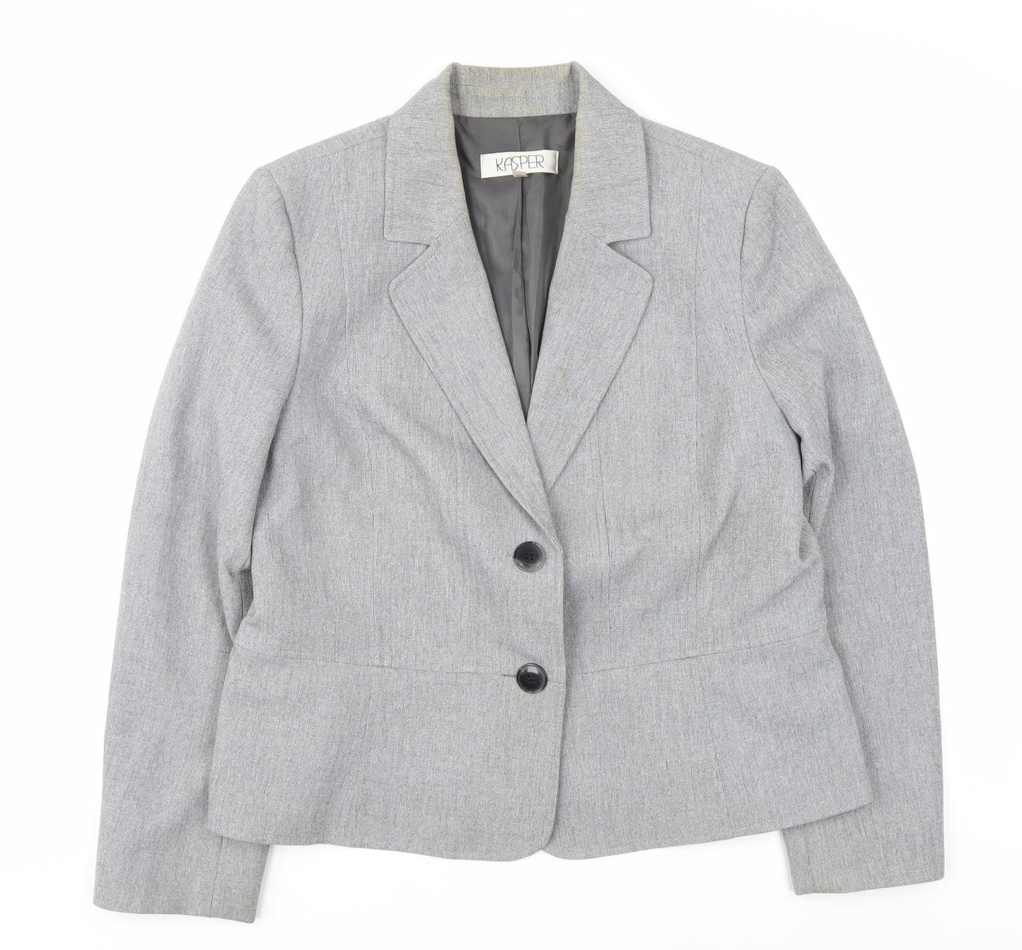 Kasper Women's Grey Blazer 14P Classic Fit