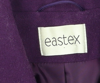 Eastex Women's Purple Wool Overcoat Size 16