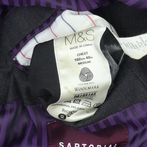 Marks and Spencer Black 40R Blazer - Men's Business Essential