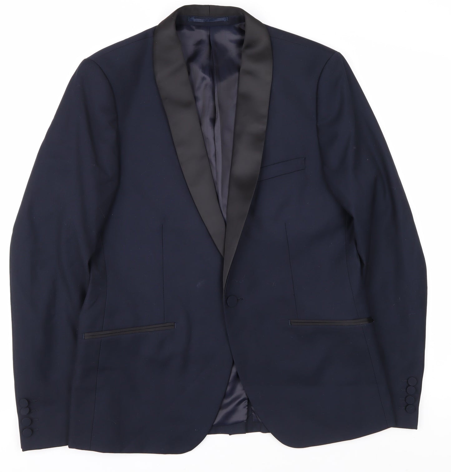 French Connection Men's Blue Tuxedo Blazer, 40R