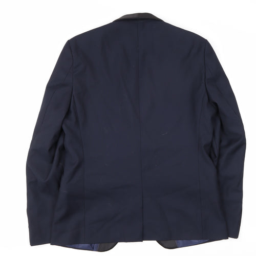 French Connection Men's Blue Tuxedo Blazer, 40R