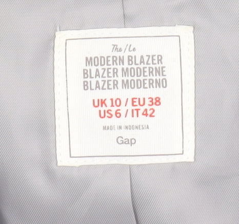 Gap Women's Grey Blazer UK 10 - Perfect for Work