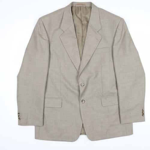 Skopes Men's Beige 44R Blazer, Two-Button Formal