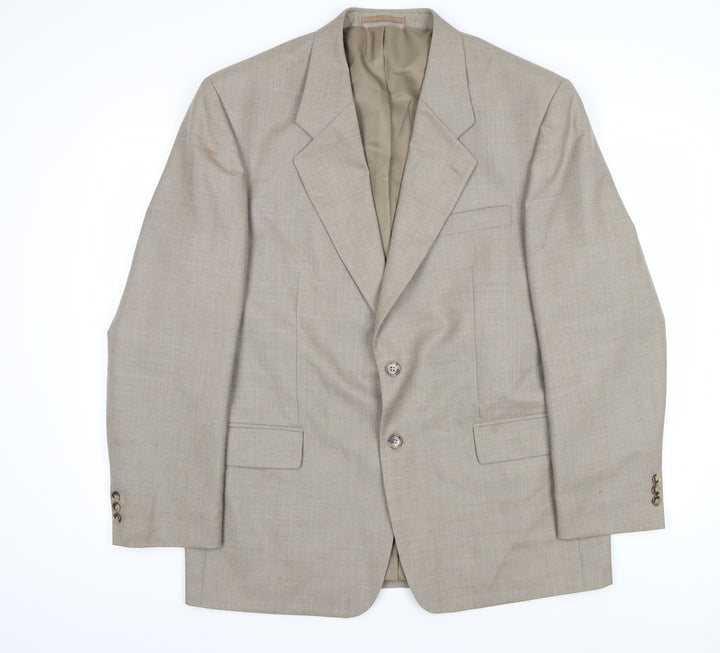 Skopes Men's Beige 44R Blazer, Two-Button Formal