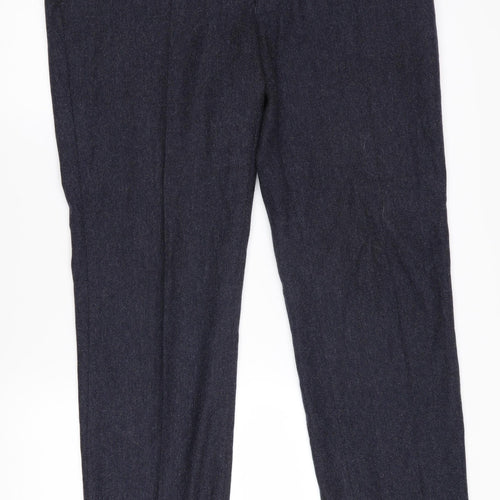 Marks and Spencer Men's Black Dress Pants Lined Wool