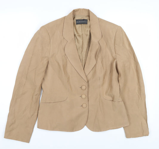 Alex & Co. Beige Women's Blazer, Size 10