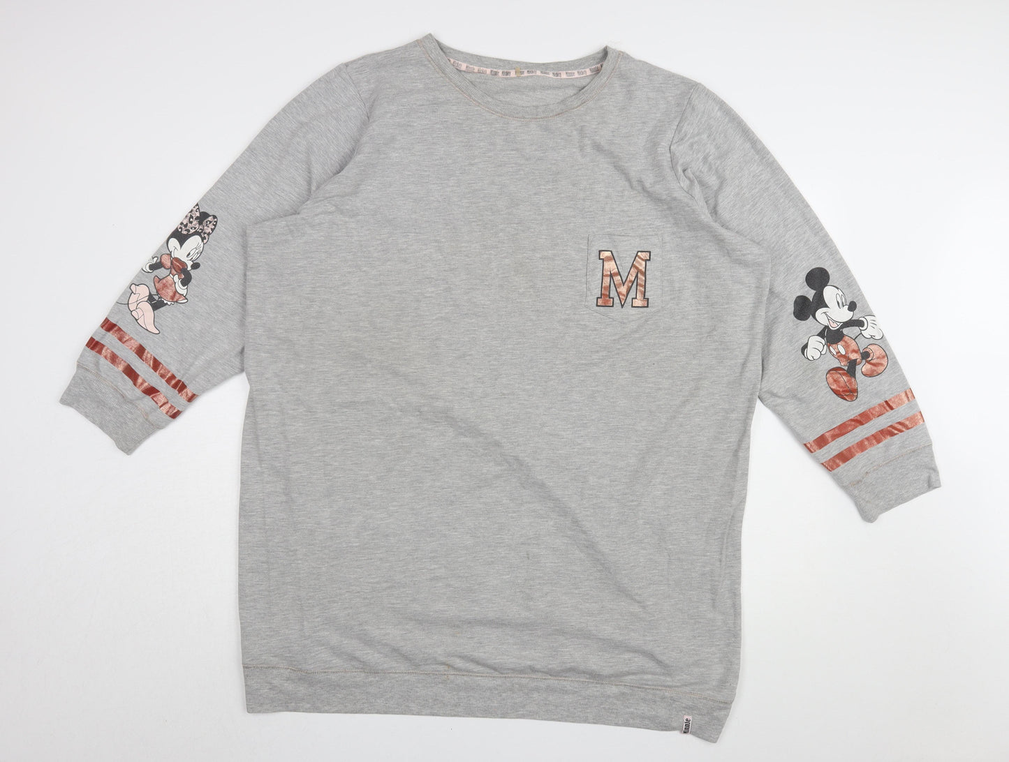 Disney Grey Mickey Mouse Women's Plus Size Nightshirt